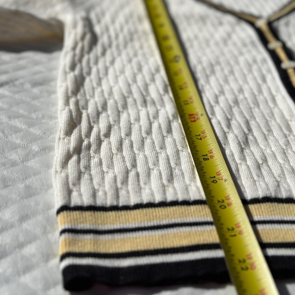*Lizgolf by Liz Claiborne* Ivory Knit V-Neckline
Button Down Sweater/Cardigan - Picture 7 of 10